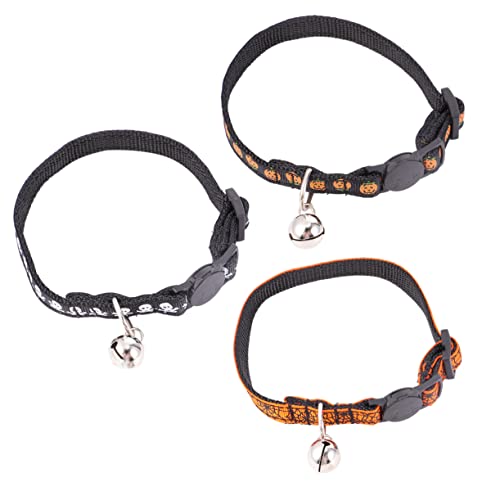 COLLBATH 3St Halloween- für Haustiere Katzenhalsband für Haustiere katzenhalsbänder verstellbares für Haustiere Halloween-Haustierhalsband Tuch von COLLBATH