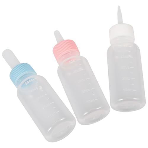 COLLBATH 3St PET-Flasche Kätzchenflasche Fütterungswerkzeuge für Tierarzneimittel Babyflasche Hund silikonflasche Haustierflasche Kätzchen mit der Flasche füttern Nuckelflasche Kieselgel von COLLBATH