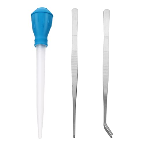 COLLBATH Aquarium-reinigungsset Aquarium-reinigungspipette Pipette Pinzette Und Korallen-futterspender von COLLBATH