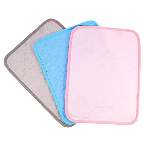 COLLBATH 3st Hamster Kühlmatte Kühlung Käfigeinlagen Aus Vlies Unterlage Für Haustierkäfige Hundestall Käfig Matten Kühlbett Für Hamster Rennmaus Kleine Pads Für Hunde Hase Stoff von COLLBATH