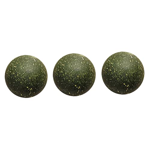 COLLBATH 3st Katzenbissball Katzenminze Verdauungsförderer Für Katzen Snackball Für Haustiere Snackball Für Katzen Green von COLLBATH