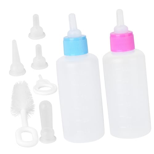 COLLBATH 4 Sätze Haustier-Futterflaschen-Set Pflegeset für Welpen Welpenflaschen zum Stillen Haustierflaschen-Set Tierflaschen-Kit Babyflaschen für Haustiere Babyflasche Welpe pp Blue von COLLBATH