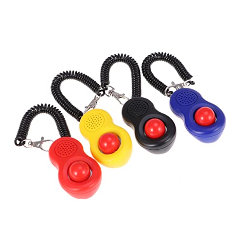 COLLBATH 4 Stück Clicker Für Hundetraining Mit Riemen Bausatz Pfote Clicker-hundetrainer Hundeklicker Tasten Hundespiel Knopf Klicker Für Hundetraining Katzenklicker Hundeballwerfer Gerät von COLLBATH