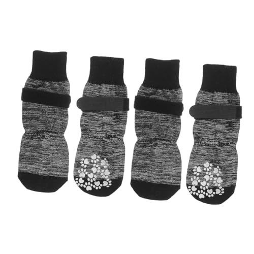 COLLBATH 4 Stück Haustier Socken Pfote Haustierzubehör Waschbare Socken Baumwolle Tragbare Hundesocken Abriebfeste Hundesocken Haustiersocken Der Hund Warmer Gürtel Reine Baumwolle von COLLBATH