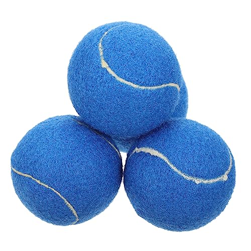 COLLBATH 4 Stück Haustier Tennis Quietschbälle Für Hunde Hunde Zahnbürstenspielzeug Interaktive Hundebälle Welpenspielzeug Hunde Kauspielzeug Haustier Kauspielzeug Hundetrainingsball von COLLBATH