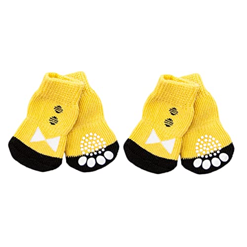 COLLBATH Hundeschuhe für Pfoten Haustiersocken Hundesocken Pfoten Baumwollschuhe für Hunde rutschfest Komfortabel und warm von COLLBATH