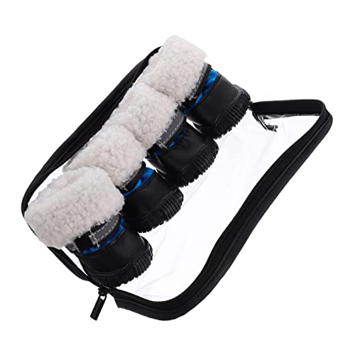 COLLBATH 4 Stück Hundeschuhe Hund Winter Sportschuhe Für Haustiere Winterschuhe Für Katzen Hundeturnschuhe Stiefel Für Hunde Kratzfeste Katzenstiefel Winterschuhe Für Welpen Blue von COLLBATH