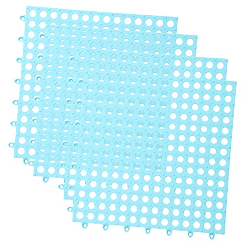 COLLBATH 4 Stück Kaninchenmatten Bodenmatte Für Kleintiere Käfig Fußkissen Kleine Käfigmatte Hasen-fußmatten Outdoor+matten Kissen Für Hamsterkäfige Hasen-bodenpads Plastik Sky-Blue von COLLBATH