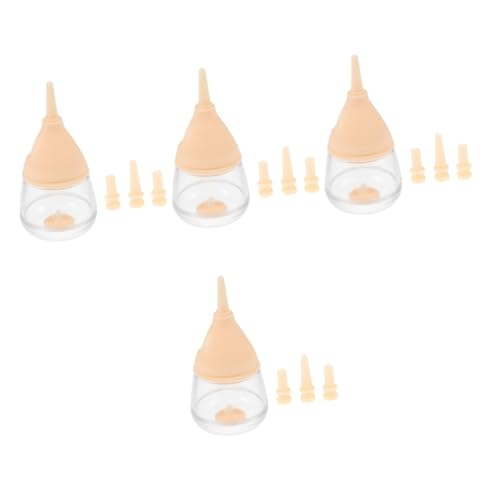 COLLBATH 4 Stück PET-Flasche Milch Flasche milchkocher milchflasche Trink Flasche schnapsflaschen Katze füttert Milchflasche Flaschen zum Füttern von Hunden Kätzchen-Flaschen Plastik von COLLBATH