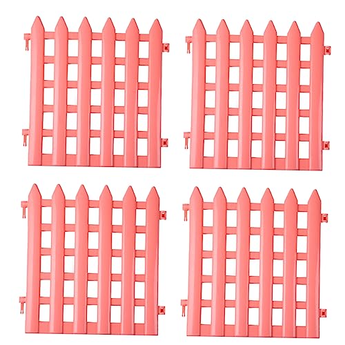 COLLBATH 4 Stück Pet Enclosure Fence Pet Barrier Sicherheitszaun Pet Zubehör Für Pet Pink von COLLBATH