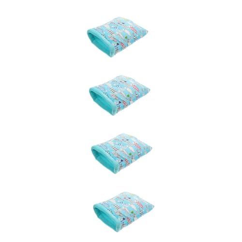 COLLBATH 4 Stück Schlafsack Für Hamster Spielzeug Für Kaninchen Hamsterbett Hamsterhausbett Meerschweinchen Spielzeug Eichhörnchen Spielzeug Igeltasche Meerschweinchen Tasche Igel Bett Samt von COLLBATH