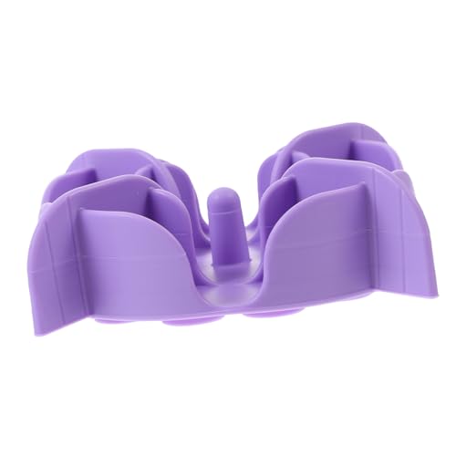 COLLBATH 4 Stück langsamer Zubringer Katzennapf für den Haushalt Puzzle-Feeder-Einsatz Hundenapfeinsatz pet Supplies Hunde kotbeutel Pet Bowl Slow Feeder schöne Futternapf Kieselgel Violet von COLLBATH