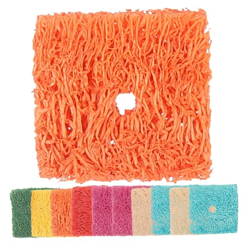 COLLBATH Auto Pet Supplies 50 Stück Kauspielzeug Für Kleintiere Hamster-luffa-kauspielzeug Natürliches Material Pflege Für Kleintiere Zufällige Farbe von COLLBATH