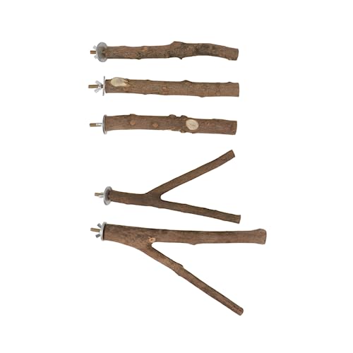 COLLBATH 5sets Pet Vögel Stehende Stick Birds Supplies Utensilien-vogelkäfig-schleifklappe-Rod von COLLBATH