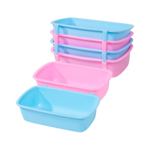 COLLBATH 6 Stück Hamster Futterbox Hamster Futterspender Meerschweinchen Napf Hängender Futterspender Hängende Hamster Näpfe Kleine Tier Wassernäpfe Heimtierbedarf Hängende von COLLBATH