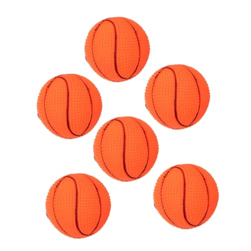 COLLBATH Interaktives Quietschendes Basketball-hundespielzeug Für Welpen 6-TLG. Kauspielzeug Für Hunde Zum Bonding Time Agility Training von COLLBATH