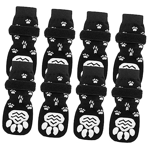 COLLBATH 8st Hundesocken Socken Mit Hündchengriff Socken Für Kleine Hunde Wiederverwendbare Welpensocken Atmungsaktive Katzensocken Bequeme Haustiersocken Hundepfotenschutz Reine Baumwolle von COLLBATH