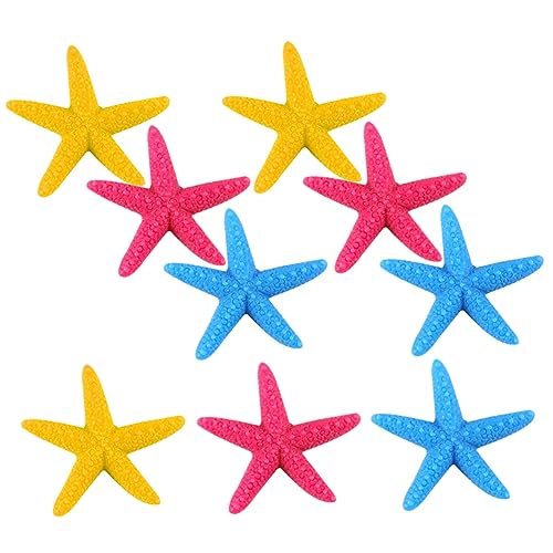 COLLBATH Dekorative Figur 9 stücke Harz Set Aquarium Hause Ornament Mediterranen Stil Sea Star Decor von COLLBATH