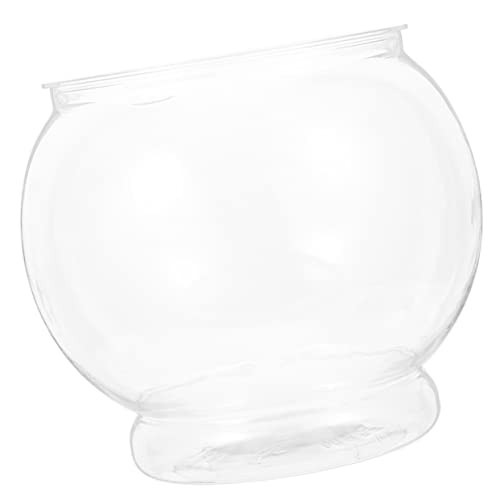 COLLBATH Aquarium Fischglas Für Terrarium Lebender Fischbehälter Fischglas-kostüm Hydroponische Pflanzerflasche Fischschalen Für Getränke Redonda Bowlg Großes Bonbon Schüsseln Rand Plastik von COLLBATH