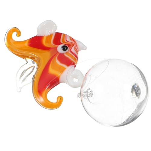 COLLBATH Aquarium Schwimmende Dekoration Schwimmende Aquariendekorationen Schwimmendes Aquariumdekor Dekorationen Für Aquarien Badespielzeug Kleine Aquariendekoration Fischblasenlampe Glas von COLLBATH