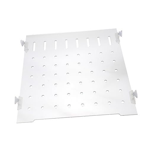 COLLBATH Aquarium Trennwand Schallwand Kreative Isolationsplatte Für Aquarien Transparent Anti Biss Mit Saugnäpfen 1 Satz von COLLBATH