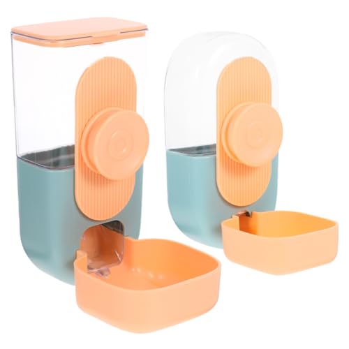 COLLBATH Automatischer Futter Und Wasserspender Für Kleintiere 2er Set Hängender Futterspender Und Wasserspender Für Meerschweinchen Kaninchen Und Hamster von COLLBATH