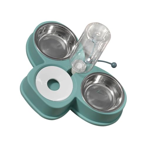 COLLBATH Automatischer Trinkbrunnen Essen Katzenzubehör pet Feeder automatischer wasserspender katzenfutter Kätzchenfutterautomat für den Haushalt praktische Tränke für Haustiere pp Green von COLLBATH