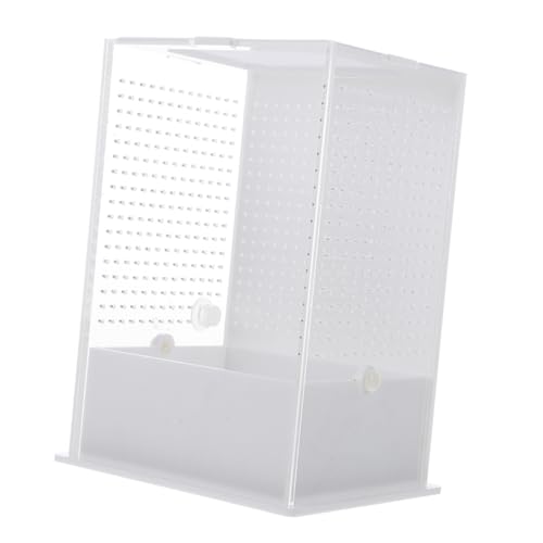 COLLBATH Box Tierschnecke Terrarium Transparenter Reptilientank Reptilien Haustiertank Klarer Reptilienkoffer Schlangenkäfig Klare Behälter Zum Füttern Reptilienhaltungshüllen von COLLBATH