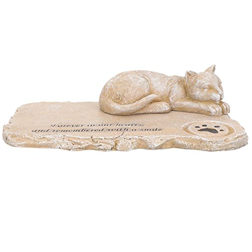 COLLBATH Cat Memorial Tombstone Cat Memorial Stone Schwarz Katzendekor Haustier Cross Grab Marker Fahr Gua Pet Memorial Pet Memorial Stones Cats Caten Zreile Urns Cat Statue Demorial Für von COLLBATH