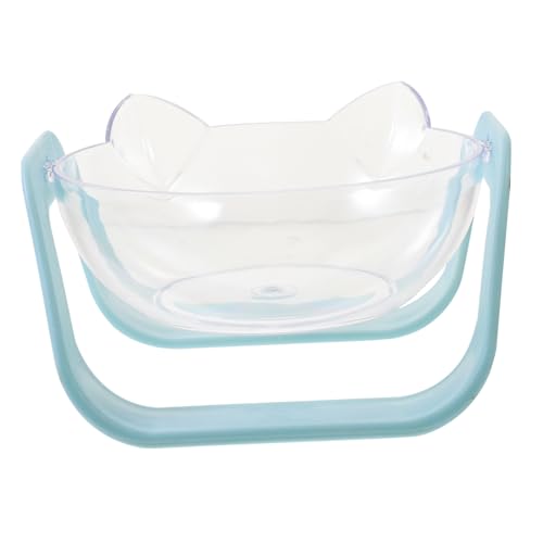 COLLBATH Erhöhter Katzenfutter Napf Mit Ständer Transparente Anti Erbrechenschüssel Aus Für Katzen Futter Und Wassernapf Für Haustiere rutschfest Und Hygienisch von COLLBATH