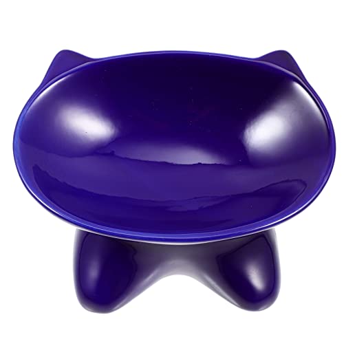 COLLBATH Fressnapf für Katzengesicht Katzentrinkbecken geneigter Katzennapf katzennäpfe pet Water Bowl Futternapf für Hunde Hundenäpfe Tierfutterbecken aus Keramik Katze wasserhalter Blue von COLLBATH