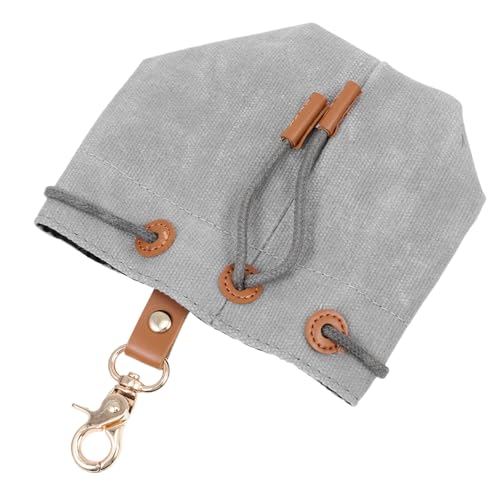 COLLBATH Futterautomat für Haustiere Tragetasche Snackbeutel für die Reise Welpe Fanny aufbewahrungssack Storage Pockets Beutel für Hundefutter Leckerli-Tasche aus Segeltuch Grey von COLLBATH