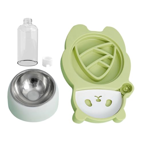 COLLBATH Slow Feeder Bowl und Wasserspender für Hunde und Katzen aus Edelstahl Behälter für Tierfutter und Wasser von COLLBATH