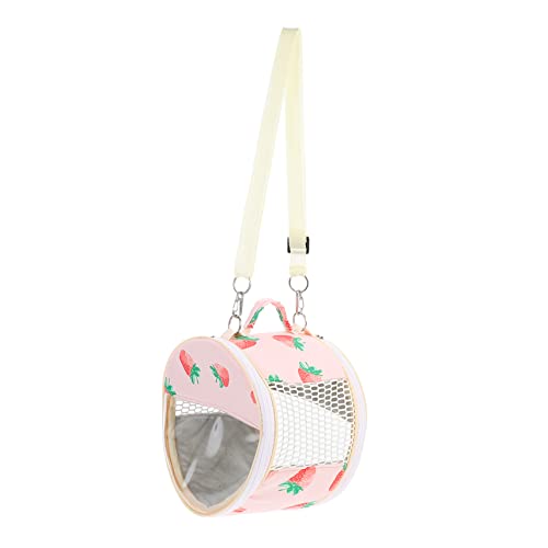 COLLBATH Hamster Aus Tasche Kleine Tragetasche Für Haustiere Mini-tragetaschen Eichhörnchenträger Guinea-geldbörsenträger Reisetasche Für Meerschweinchen Chinchilla-Tasche Pp Baumwolle Rosa von COLLBATH