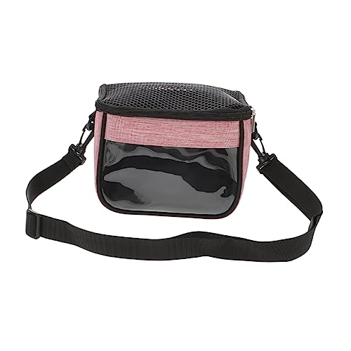 COLLBATH Hamster Aus Tasche Multifunktionaler Rattenträger Rattenzubehör Kompakter Meerschweinchenträger Hamstertragetasche Täglicher Hamstertransporter Mini-zubehör Oxford-Stoff Rosa von COLLBATH