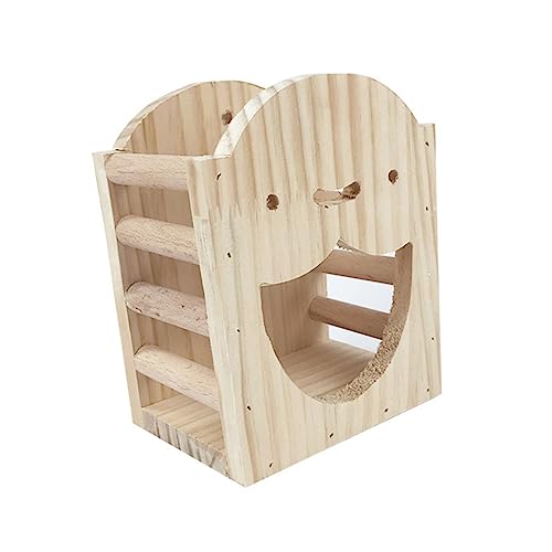 COLLBATH Cartoon Feeder Holz Lebensmittel Rack für Chinchilla -montiert Heu Spender von COLLBATH