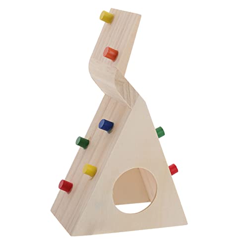 COLLBATH Hamster-Spielhaus Leiter Kletterspielzeug aus Holz Übungshaus Schlafbereich für Kleintiere von COLLBATH