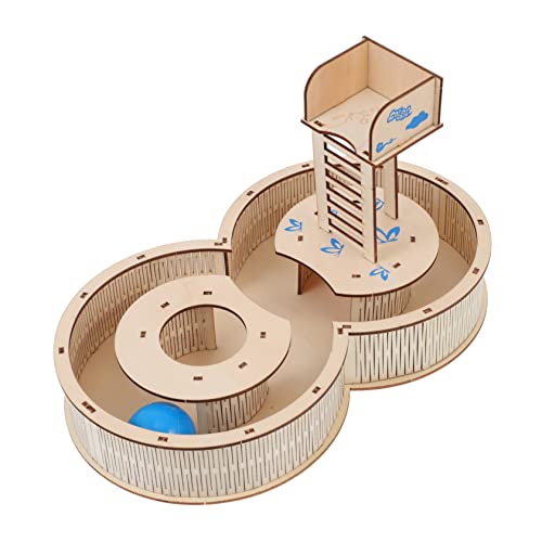 COLLBATH Hamster Labyrinth Rattenlabyrinth Hamsterschaukel Kaninchenstall Hamster-Labyrinth- Hamster brücke Hamster Spielplatz Haustierbedarf Hamster verstecktes hölzern von COLLBATH