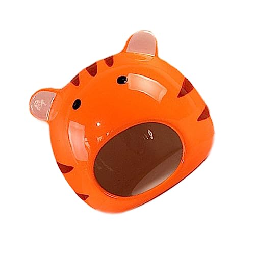 COLLBATH Hamster Nest Aus Keramik Igel Lebensraum Hamsterkühlhaus Mini- Cartoon-Hamster-versteck Hamsterhütte Hamsterhaus Sommerhamsterversteck Mini-hüttenkäfig Meerschweinchen Orange von COLLBATH