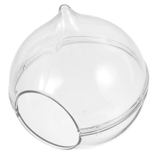 COLLBATH Hamster Sandbad Badewanne Für Kleine Haustiere Transparente Chinchilla Toilette Badecontainer Ideal Für Gerbils Und Hamster Praktischer Sandkasten Für Die Haustierpflege von COLLBATH