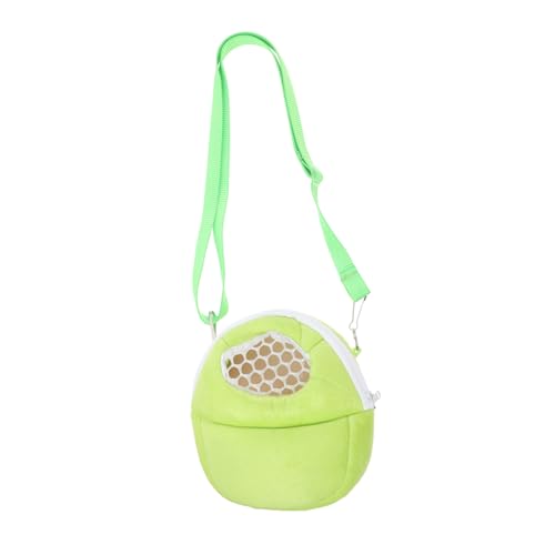 COLLBATH Hamster-tüte Zum Mitnehmen Transportbox Für Haustiere Hamsterkäfig Träger Bärtiger Drachenträger Reise Hamsterkäfig Hamster Tragekäfig Hamster Rucksack Hasenträger Light Green Samt von COLLBATH