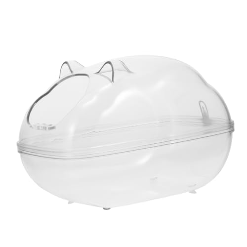 COLLBATH Hamsterbad Badschale für Hamster Badewanne für Haustiere klare Wanne Hamster sandbad Hamster Spielzeug Hamster badewanne Sandbadbehälter für Hamster Badebecken Plastik Transparent von COLLBATH