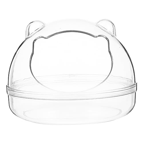 COLLBATH Hamsterbad Hamsterwaschbecken Badebehälter Für Hamster Hamstersand Guinea-badewanne Badewanne Für Haustiere Transparentes Meerschweinchen-badebecken Sandbad Für Hamster Plastik von COLLBATH