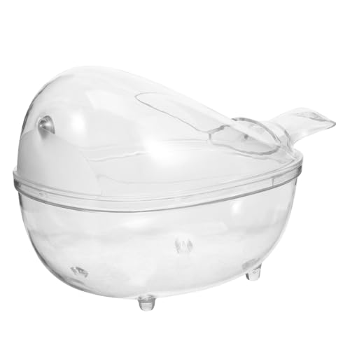 COLLBATH Hamsterbad Meerschweinchen Toilette Hamster-Sand-badewanne Rennmaus-badewanne Heimtierbedarf Rennmaus Toilette Hamsterversteck Hamsterzubehör Hamster Badehaus Transparent Plastik von COLLBATH