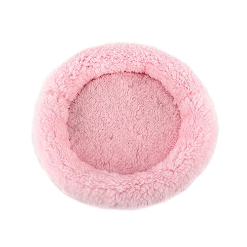 COLLBATH Hamsterbett Warm Guinea-Bett Meerschweinchen Bett Hamster-pad-Bett Hamster Winter Warm Kaninchenbettmatten Haustier Warmes Kissen Futter Für Meerschweinchenkäfige Hamster Pad Rosa von COLLBATH