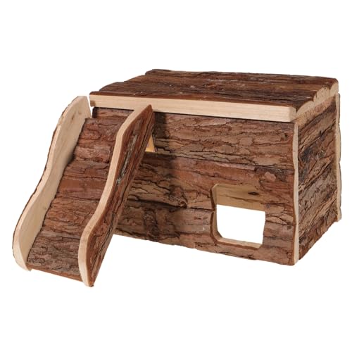 COLLBATH Hamsterhütte Hamster versteck kanninchenhäuser Creative pet Hideout Hamsterhäuschen Scratch-Resistant pet Shelter Zaun Guinea-Hütte Käfige Hamsternest Hamsterversteck hölzern von COLLBATH