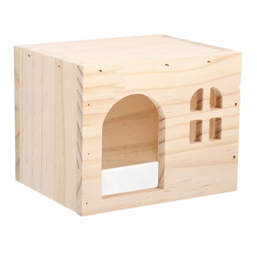 COLLBATH Hamsterhütte Schlafen Meerschweinchen klein Stall mit Kapuze Verstecke für Hamster aus Holz Ratten -Versteck Tunnel für Hamster Käfig Hamsterhaus hölzern COLLBATH Hamsterhütte Schlafen Meerschweinchen klein Stall mit Kapuze Verstecke für Hamster aus Holz Ratten -Versteck Tunnel für Hamster Käfig Hamsterhaus hölzern von COLLBATH