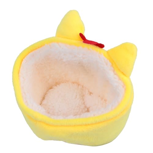 COLLBATH Hamsternest Kaninchenspielzeug Schlafsack für Haustiere Hundeschlafhütte Indoor-Zelt kuschelbett kuschelhöhle Hamsterhausbett Haustiernest Mini Haustierbett Igelnest kurzer Plüsch von COLLBATH