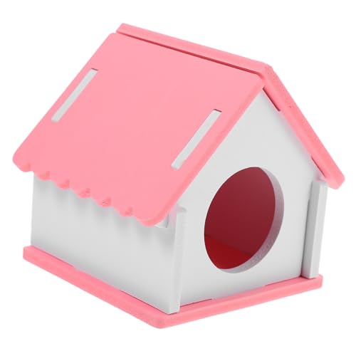 COLLBATH Hamsterversteck Mäusefalle Plüsch Feeder-Tasche Tiere hamsterhaus nagerhaus Hamster Versteckmöglichkeit Hamsterverstecke entzückendes Rattenversteck PVC Rosa von COLLBATH