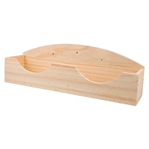 COLLBATH Holz Gras Rack Futternapf Kaninchen Stehend Heu Feeder für Kaninchen Heu Rack von COLLBATH